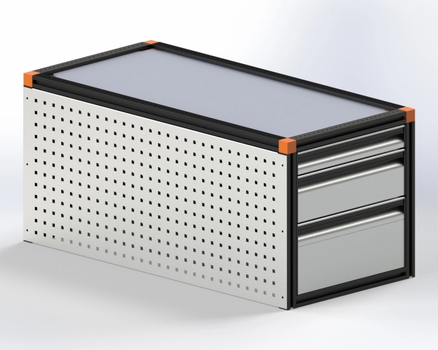 Caisson à tiroirs pour utilitaire : compact, modulable, efficace