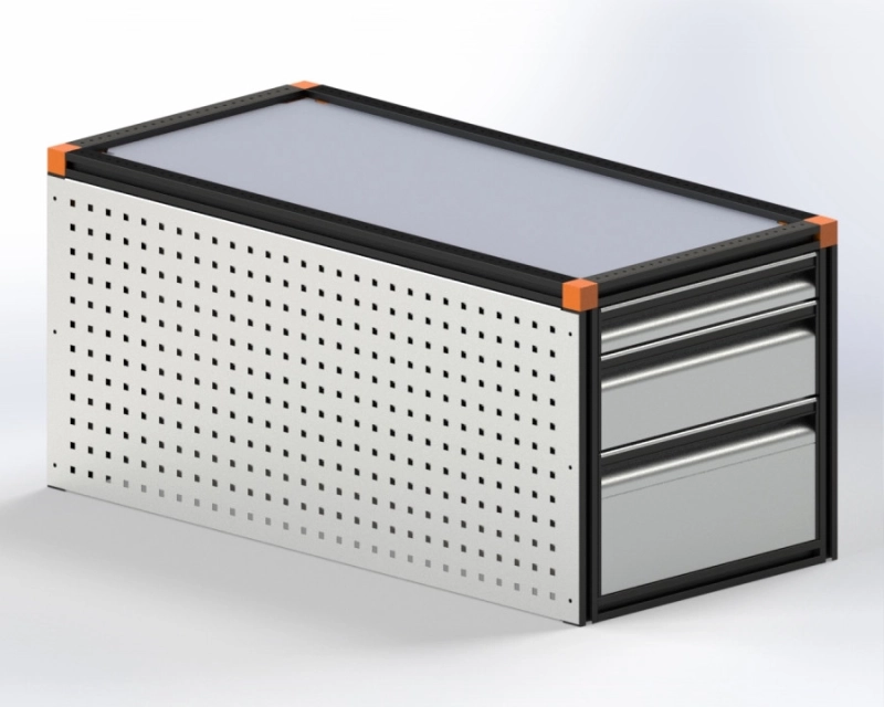 Caisson à tiroirs pour utilitaire : compact, modulable, efficace